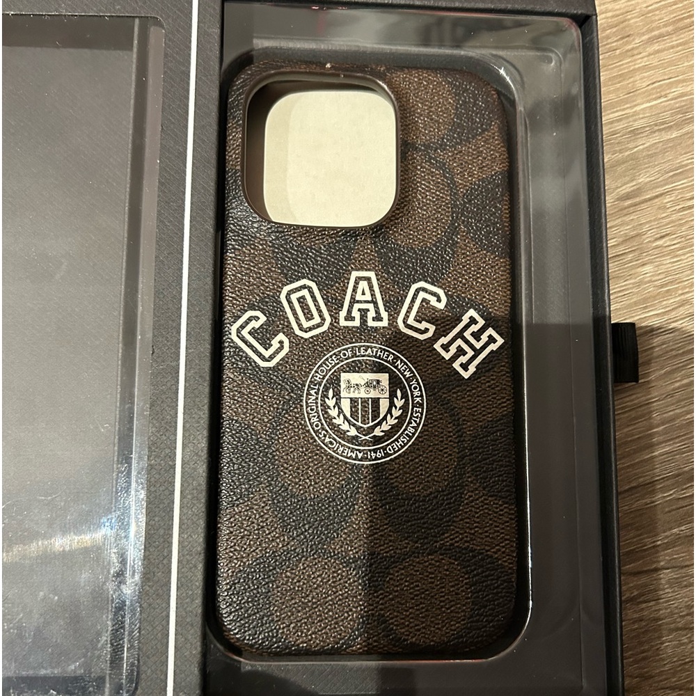 Coach iPhone 14PRO case . Brand new. Authentic retail $64